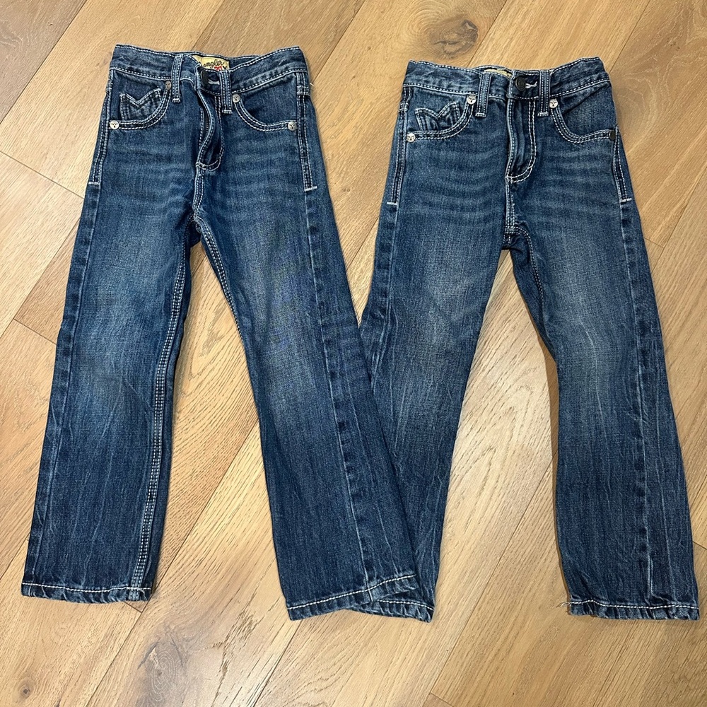 Wrangler Kids' Blue Denim Jeans Size 6 Slim Fit